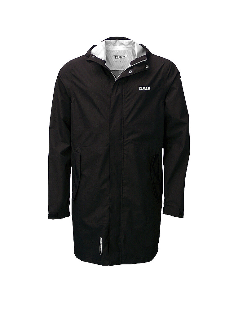 PRO-X ELEMENTS Herren Regenkurzmantel Trench schwarz | M